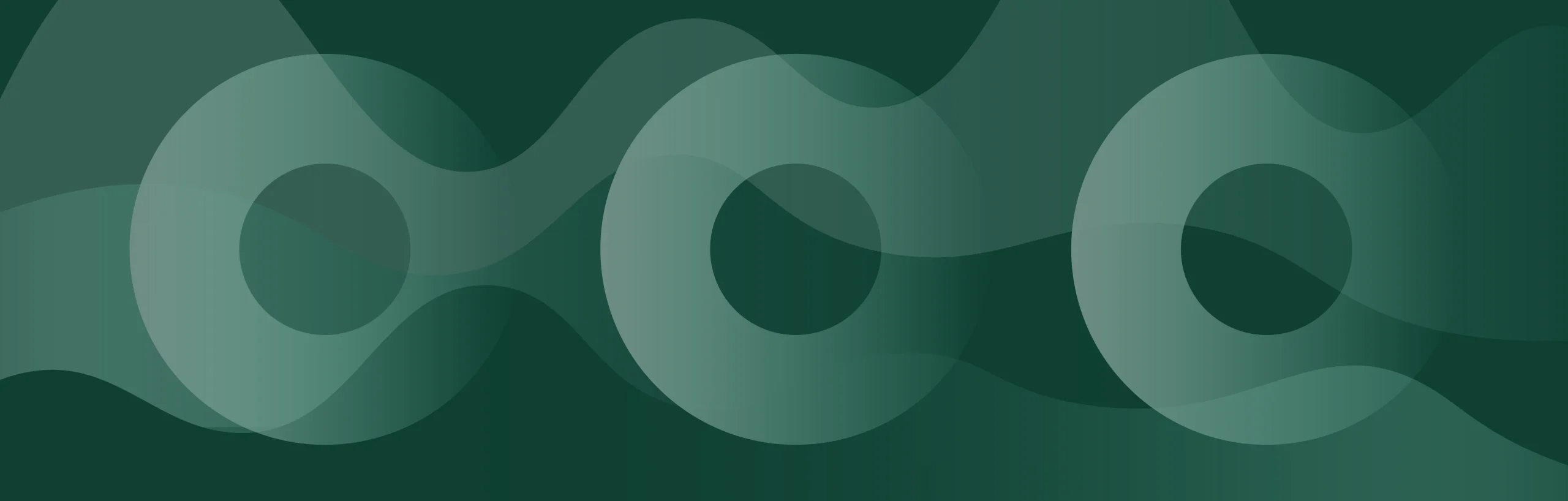 Abstract green mountain illustration