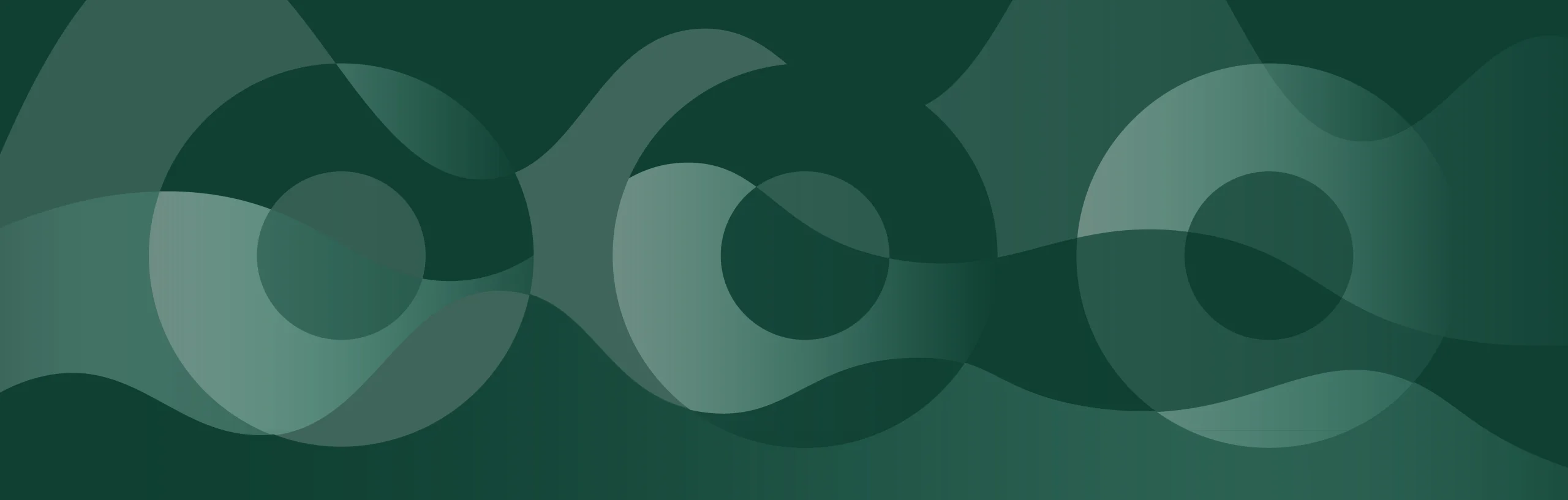 Abstract green mountain illustration